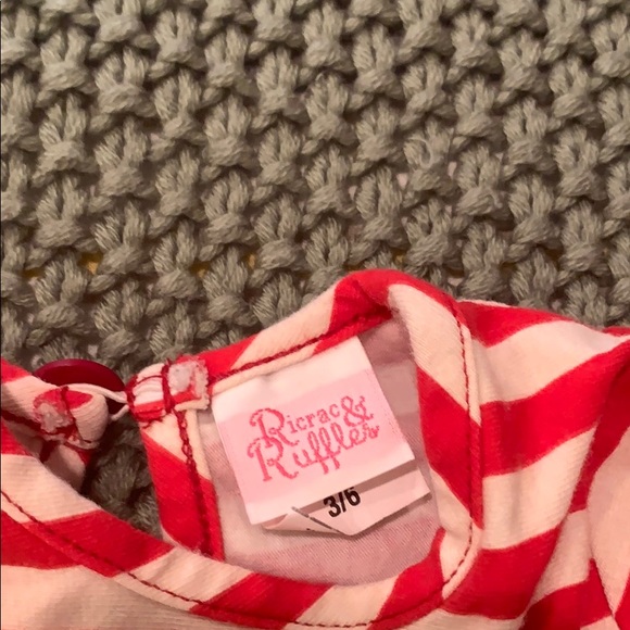 EUC ric rac and ruffles 3-6 mo dress - Picture 2 of 3